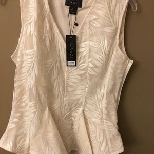 White sequin top